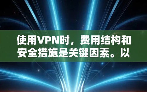 使用VPN时，费用结构和安全措施是关键因素。以下是对VPN费用和安全性的详细分析