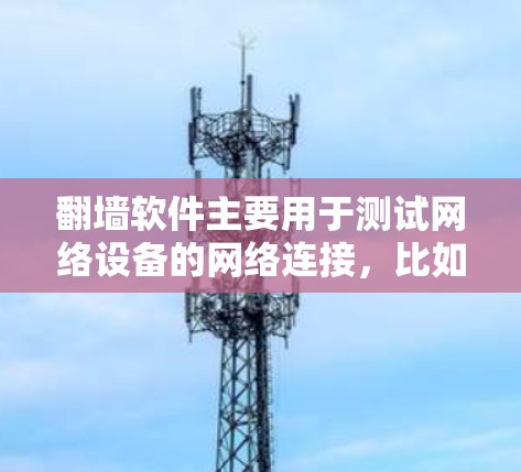 翻墙软件主要用于测试网络设备的网络连接，比如路由器、交换机等设备的性能。翻墙软件通常会通过网络测试工具来分析设备的网络性能，包括连接速度、稳定性、延迟等。以下是一些关于翻墙软件线路测速分析的内容