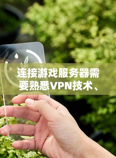 连接游戏服务器需要熟悉VPN技术、服务器配置和防火墙设置。以下是一个详细的步骤指南