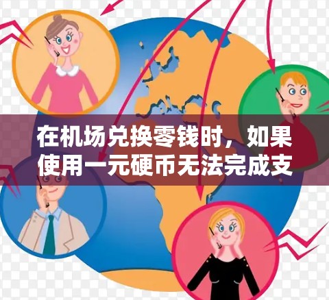 在机场兑换零钱时，如果使用一元硬币无法完成支付，可以采取以下措施解决