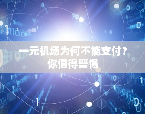 一元机场为何不能支付?你值得警惕 一元机场为何不能支付?你值得警惕