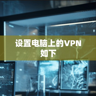 设置电脑上的VPN如下