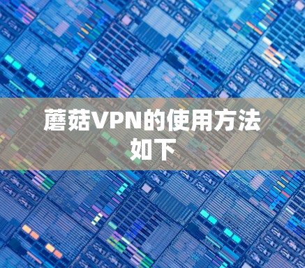蘑菇VPN的使用方法如下 蘑菇VPN的使用方法如下